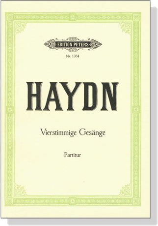 Haydn【Vierstimmige Gesänge】Partitur