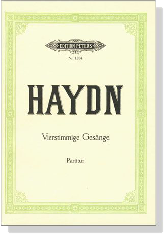 Haydn【Vierstimmige Gesänge】Partitur Haydn【Vierstimmige Gesänge】Partitur