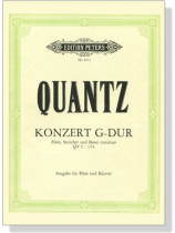 Quantz【Konzert G-dur , QV5 : 174】für Flöte Streicher und Basso continuo