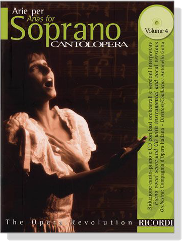 Cantolopera【CD+樂譜】Arie Per Soprano- Volume 4