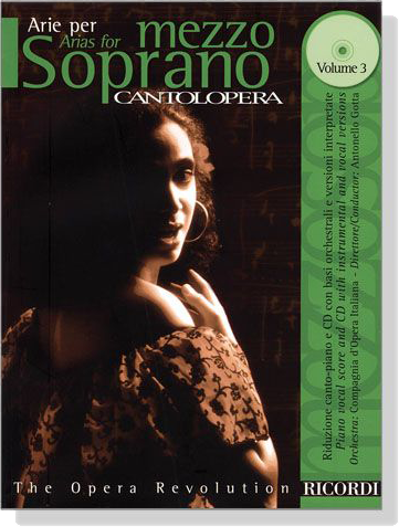 Cantolopera【CD+樂譜】Arie Per Mezzosoprano - Volume 3