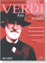 Cantolopera : Verdi【CD+樂譜】Arie per Soprano／Arias for Soprano , Volume 2