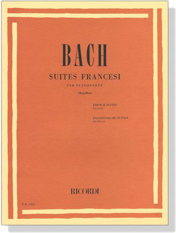 J.S. Bach【Suites Francesi】per Pianoforte