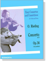 O. Rieding【Concerto in D , Op.36】for Violin and Piano (1st position)