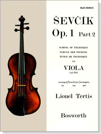 Sevcik 【Op. 1 , Part 2】school of technique for Viola