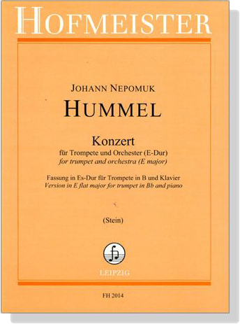 Hummel【Konzert , E-Dur】für Trompete und Orchester