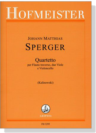 Johann Matthias Sperger【Quartetto】per Flauto traverso, due Viole e Violoncello