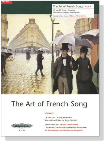The Art of French Song , Vol 1 , Medium／Low Voice