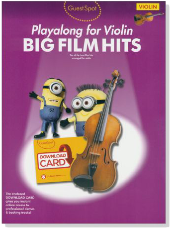 Guest Spot : Playalong for Violin Big Film Hits【Download Card+樂譜】