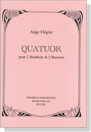 Ange Flegier【Quatuor】pour 2 Hautbois et 2 Bassons