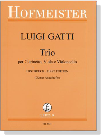 Luigi Gatti【Trio】per Clarinetto, Viola e Violoncello Luigi Gatti【Trio】per Clarinetto, Viola e Violoncello