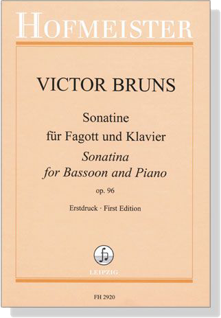 Victor Bruns【Sonatine , Op. 96】für Fagott und Klavier