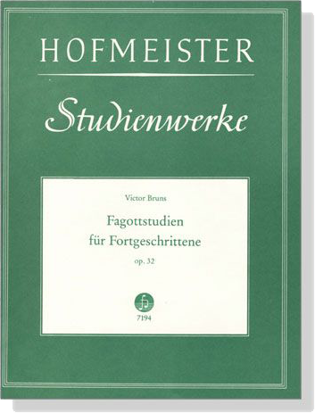 Victor Bruns【 Fagottstudien , op. 32】für Fortgeschrittene