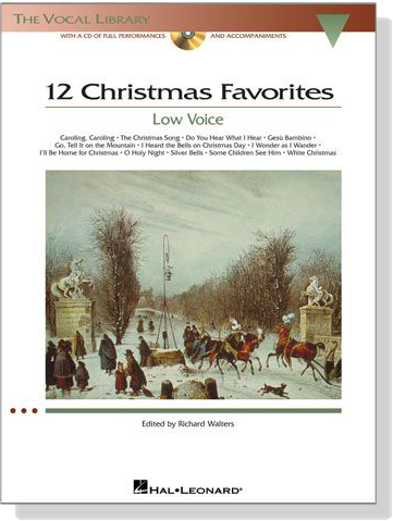 12 Christmas Favorites【CD+樂譜】Low Voice