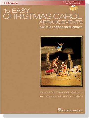 15 Easy Christmas Carol Arrangements【CD+樂譜】High Voice