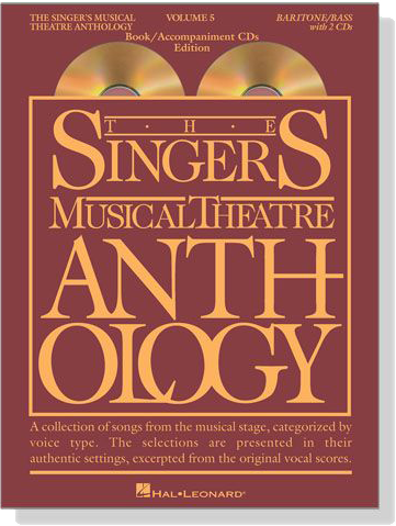 The Singer's Musical Theatre Anthology , Volume 5【CD+樂譜】Baritone／Bass