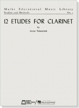 Victor Polatschek【12 Etudes】for Clarinet