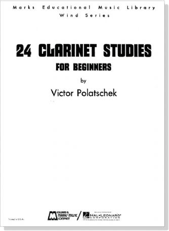 Victor Polatschek【24 Clarinet Studies】for Beginners