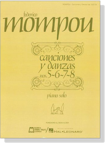 Mompou【Cancion y Danza Nos. 5, 6, 7, 8】Piano Solo