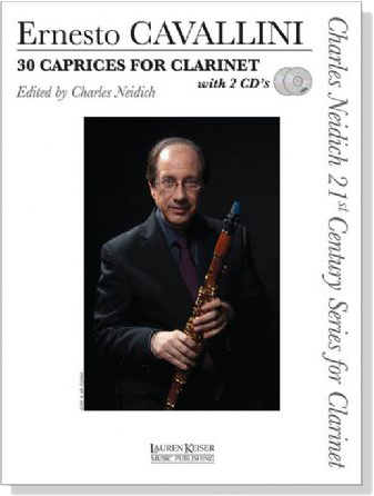 Ernesto Cavallini【30 Caprices】for Clarinet with 2 CD's