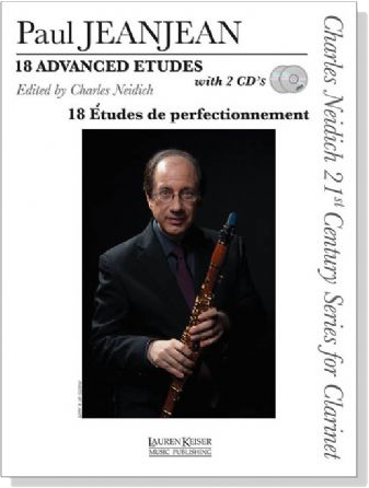 Paul Jeanjean【18 Advanced Etudes】with 2 CD's