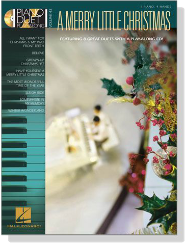 A Merry Little Christmas【CD+樂譜】Piano Duet Play-Along , Volume 43