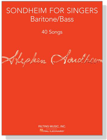 【Sondheim for Singers】Baritone/Bass 【Sondheim for Singers】Baritone/Bass