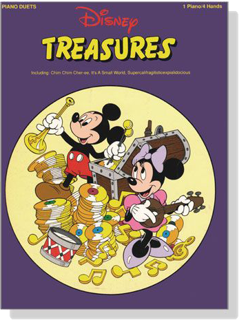 Disney【Treasures】Piano Duets (1 Piano , 4 Hands)