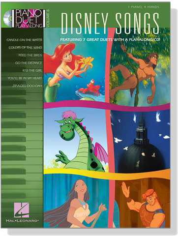 Disney Songs【CD+樂譜】Piano Duet Play-Along Volume 6