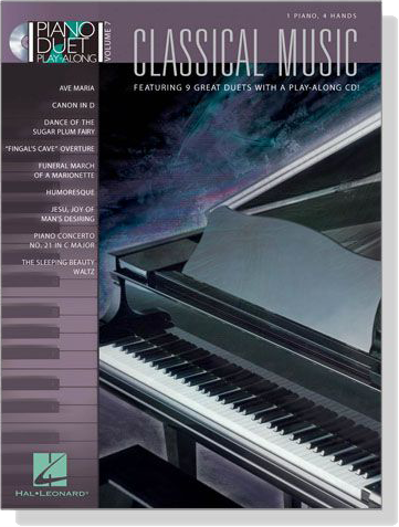 Classical Music【CD+樂譜】Piano Duet Play-Along , Volume 7