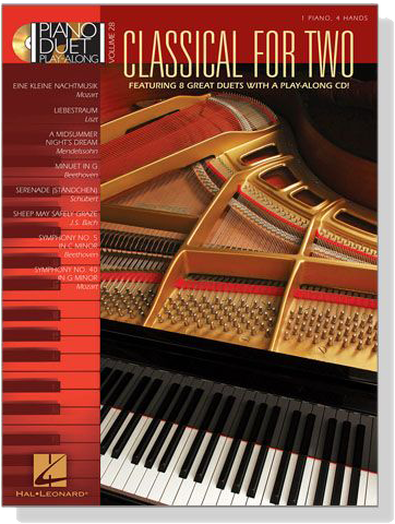 Classical for Two【CD+樂譜】Piano Duet Play-Along , Volume 28