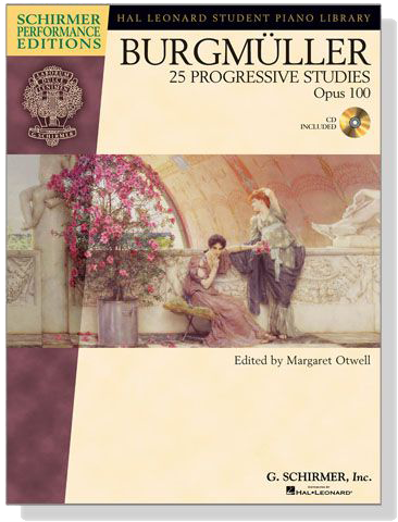 Burgmüller【CD+樂譜】25 Progressive Studies, Opus 100 for Piano
