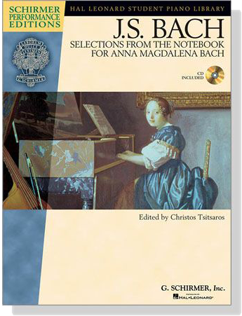 J.S. Bach【CD+樂譜】Selections from the Notebook for Anna Magdalena Bach Piano