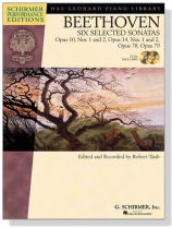 Beethoven【CD+樂譜】Six Selected Sonatas , Opus 10, Nos. 1 and 2, Opus 14, Nos. 1 and 2, Opus 78, Opus 79  for Piano Beethoven【CD+樂譜】Six Selected Sonatas , Opus 10, Nos. 1 and 2, Opus 14, Nos. 1 and 2, Opus 78, Opus 79  for Piano