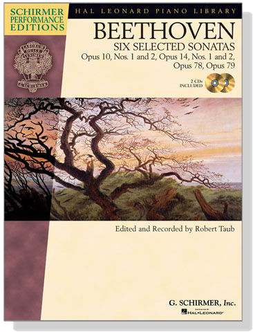 Beethoven【CD+樂譜】Six Selected Sonatas , Opus 10, Nos. 1 and 2, Opus 14, Nos. 1 and 2, Opus 78, Opus 79  for Piano
