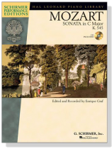 Mozart【CD+樂譜】Sonata in C Major , K. 545 for Piano