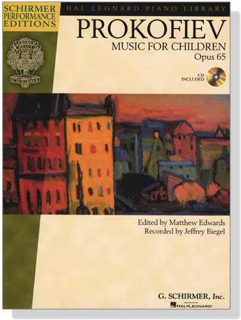 Prokofiev【CD+樂譜】Music for Children , Opus 65 for Piano