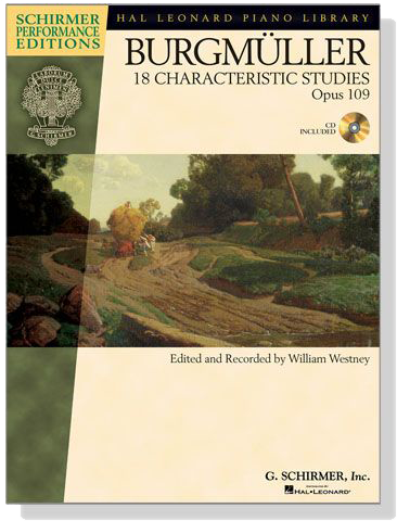 Burgmüller【CD+樂譜】18 Characteristic Studies, Opus 109 for Piano