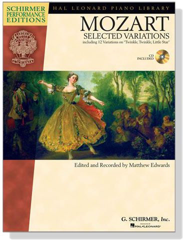 Mozart【CD+樂譜】Selected Variations for Piano