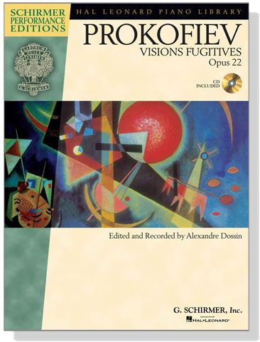 Prokofiev【CD+樂譜】Visions Fugitives , Opus 22  for Piano