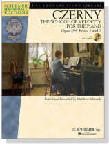 Czerny【CD+樂譜】The School of Velocity for the Piano, Opus 299, Books 1 and 2