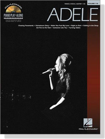 Adele Piano Play-Along【Volume 118】Piano/Vocal/Guitar‧CD