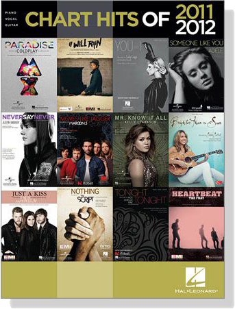 Chart Hits of 2011 / 2012 for Piano, Vocal, Guitar