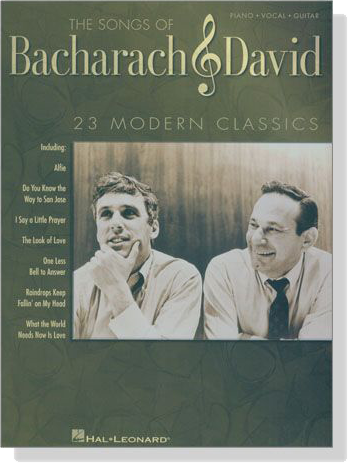 【The Songs of Bacharach & David】Piano‧Vocal‧Guitar