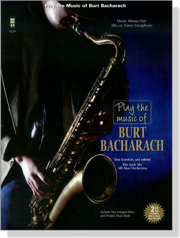 Play the Music of Burt Bacharach【CD+樂譜】for Alto or Tenor Saxophone