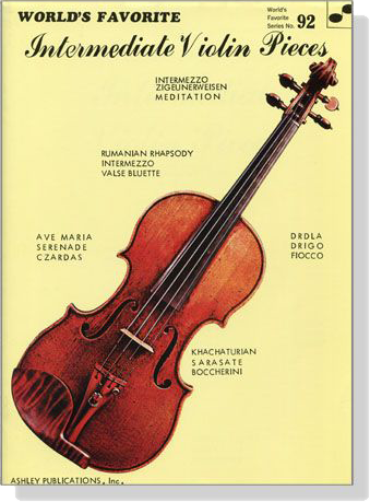 Intermediate Easy Violin Pieces【World's Favorite Series】No. 92