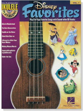 Disney Favorites , Hal Leonard Ukulele Play-Along Volume 7【CD+樂譜】