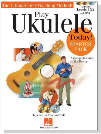 Play Ukulele Today【CD+DVD+樂譜】Starter Pack , Levels 1 & 2