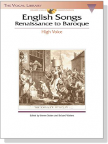 English Songs : Renaissance to Baroque【CD+樂譜】High Voice English Songs : Renaissance to Baroque【CD+樂譜】High Voice