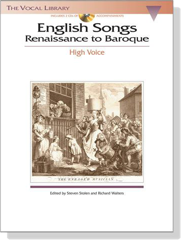 English Songs : Renaissance to Baroque【CD+樂譜】High Voice